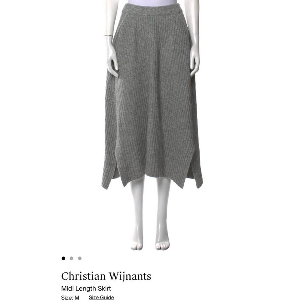 Wool Blend Knit Skirt High Quality - Picture 4 of 6